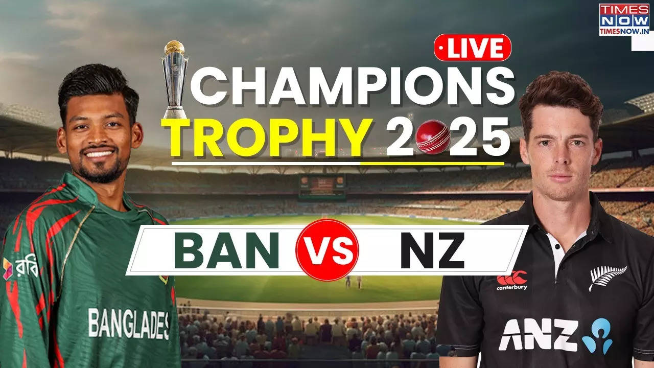 Bangladesh vs New Zealand | BAN vs NZ Live Score ICC Champions Trophy Scoreboard Streaming Online Watch Bangladesh Banam New Zealand Aaj Ke Match Ka Live Cricket Score TV Channel Telecast On Star Sports Disney HotStar Facebook Youtube