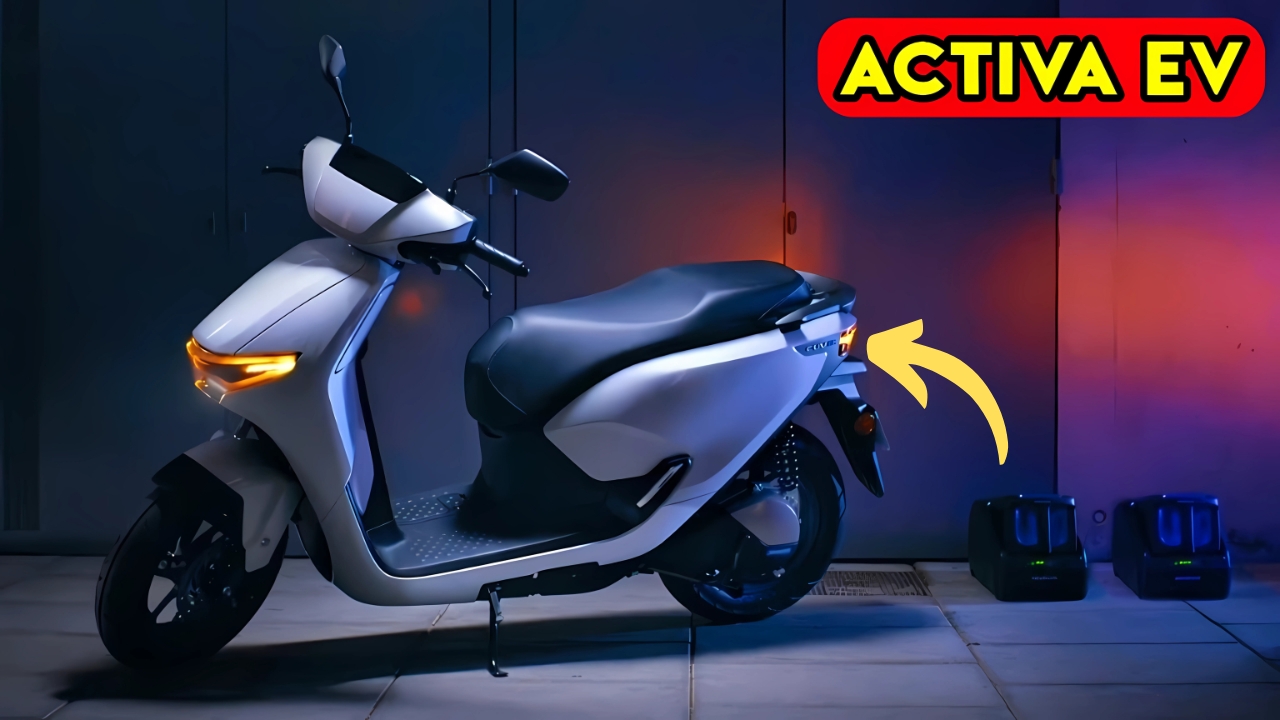 Honda Activa EV Dhansu look is come with 600 KM Range