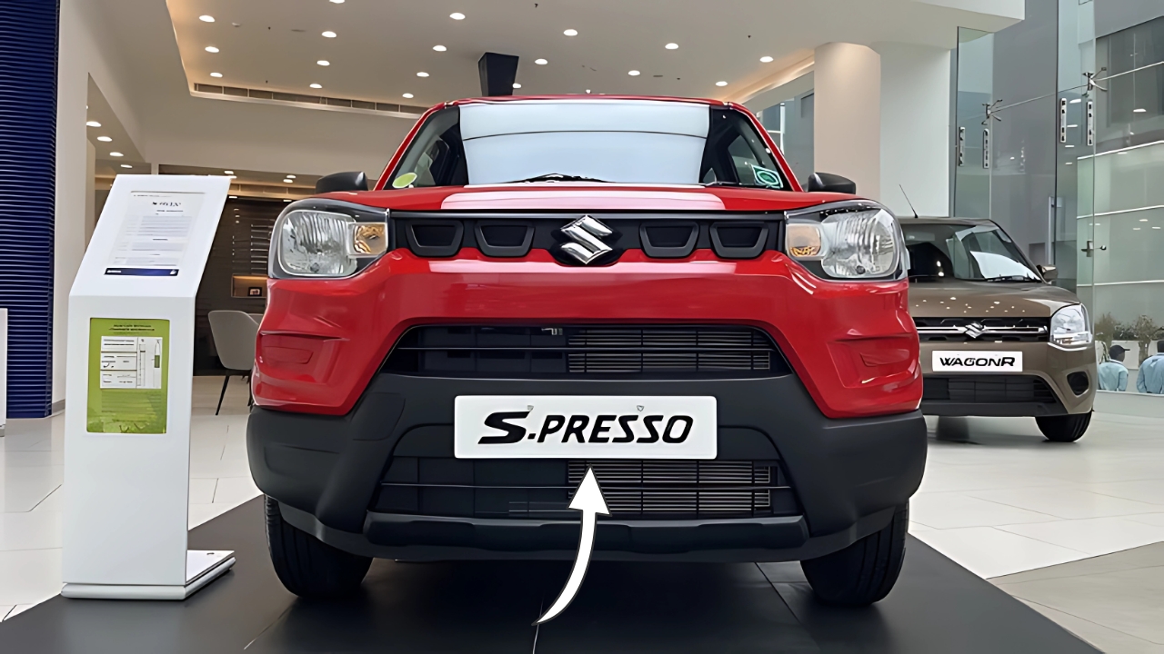 Maruti S-Presso new look come with 33 Kmpl mileage, price is 2 lakh only