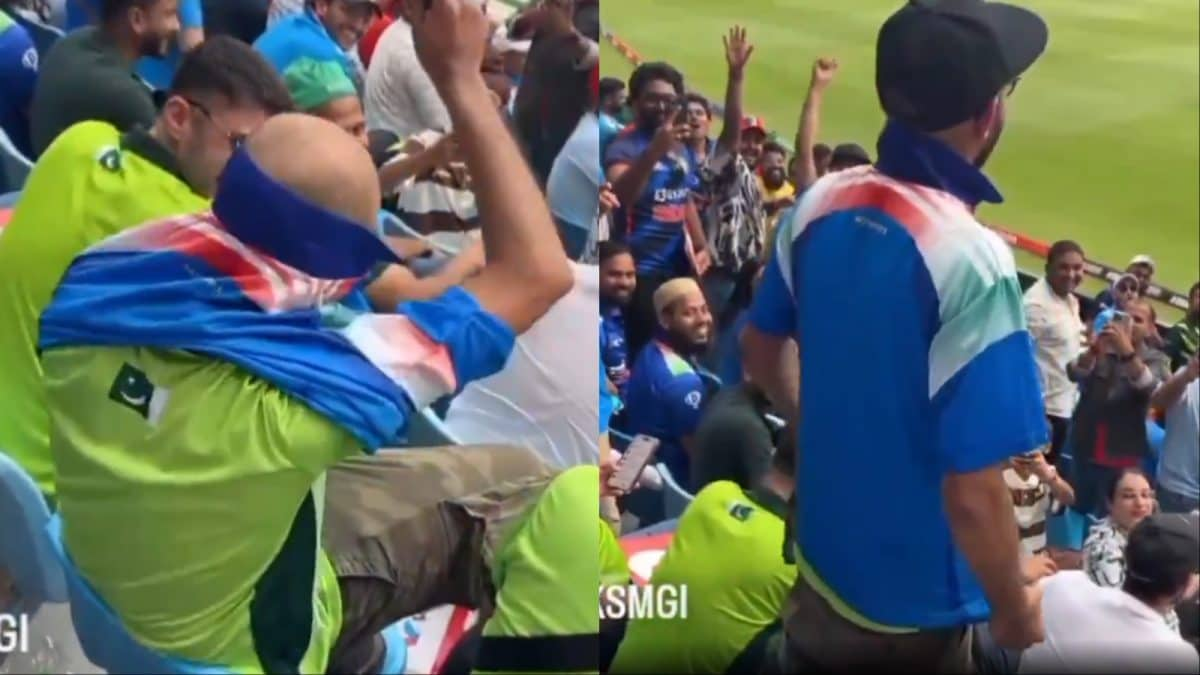 Pakistani Fan Switches To India's Jersey During Champions Trophy 2025 Match In Dubai | Watch