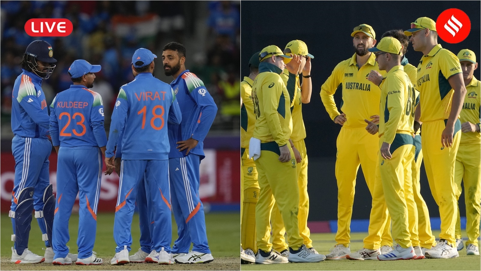 India vs Australia Full Score Card Today Match