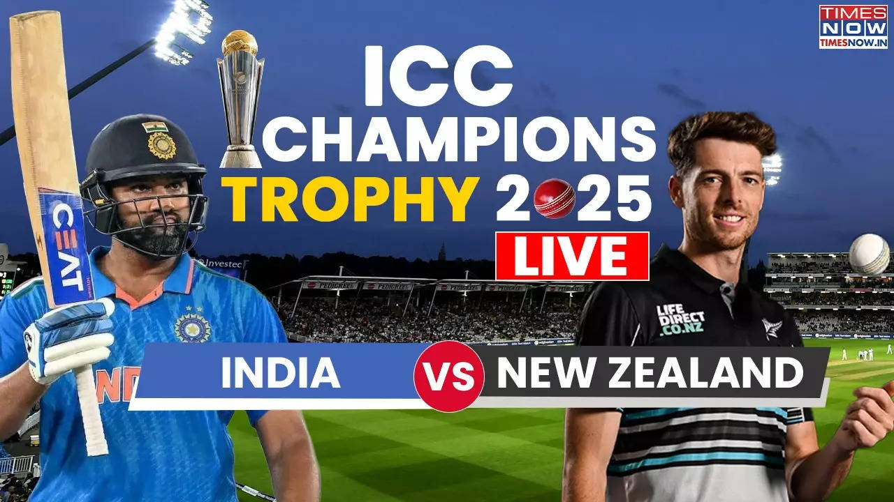 India vs New Zealand | IND vs NZ Live Score ICC Champions Trophy 2025 Scoreboard Streaming Online Watch India Banam New Zealand Aaj Ke Match Ka Live Cricket Score TV Channel Telecast On Star Sports JioHotstar